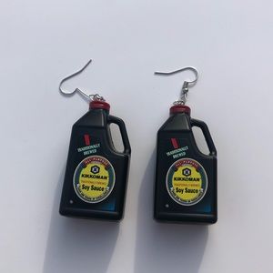 Mini Brands Soy Sauce Jug Earrings 🔍